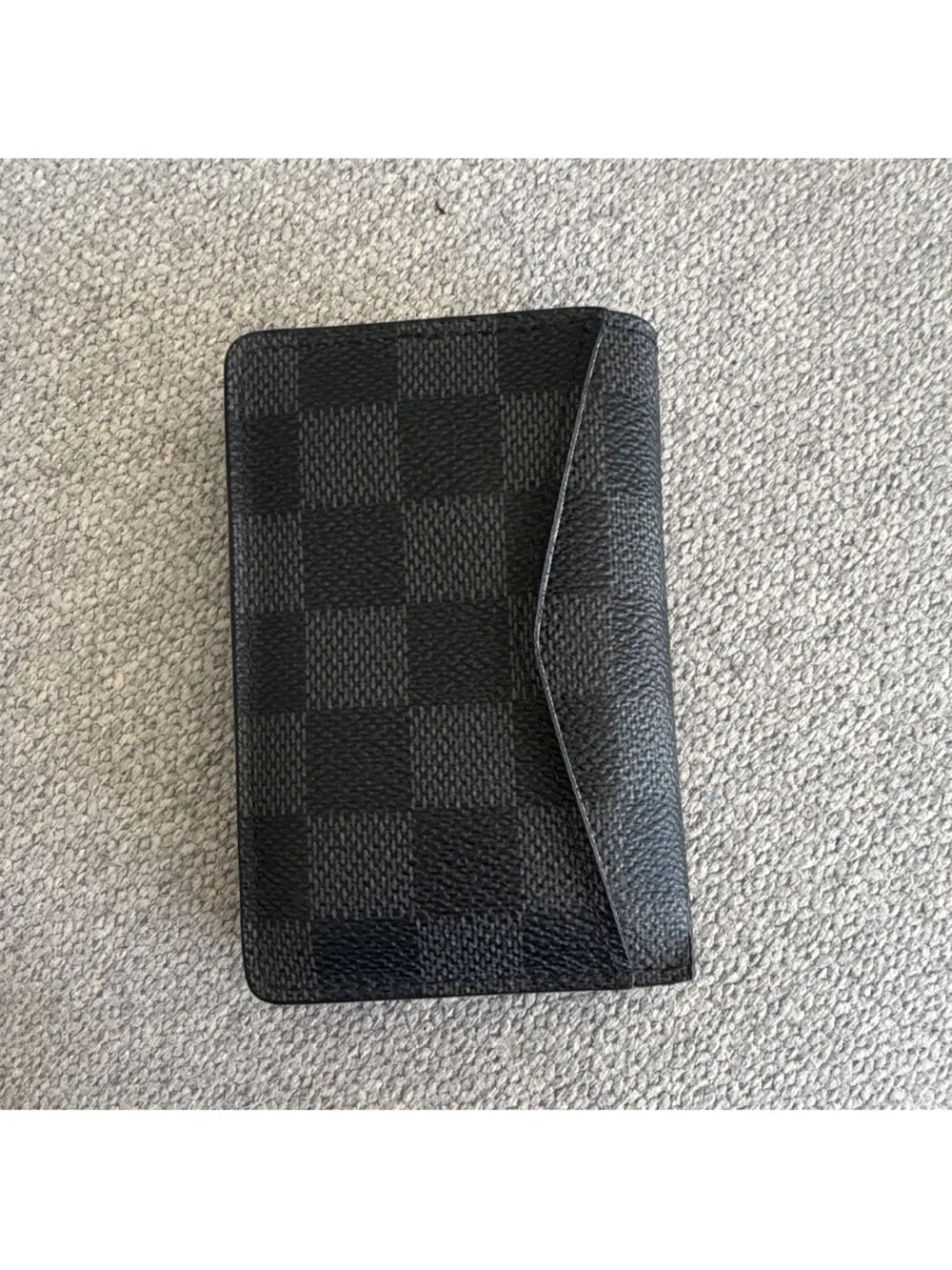 Louis Vuitton Damier Graphite Black/Gray Check Bifold Wallet Credit Card